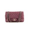 Bolso de mano Chanel Timeless en cuero acolchado violeta - 360 thumbnail