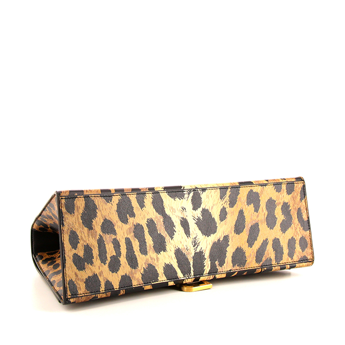 Balenciaga Hourglass handbag in leopard leather - Detail D5