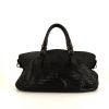 Shopping bag Bottega Veneta Fourre-tout in pelle intrecciata nera - 360 thumbnail