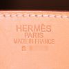 Hermes Birkin 35 cm handbag in gold leather and khaki canvas - Detail D4 thumbnail