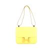 Hermes Constance handbag in yellow epsom leather - 360 thumbnail