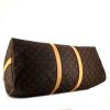 Bolsa de viaje Louis Vuitton Keepall 55 cm en lona Monogram y cuero natural - Detail D5 thumbnail