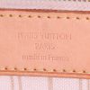 Sac cabas Louis Vuitton Neverfull petit modèle en toile damier enduite azur et cuir naturel - Detail D3 thumbnail