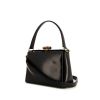 Gucci Bamboo small model shoulder bag in black leather and bamboo - 00pp thumbnail