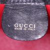 Sac bandoulière Gucci Bamboo petit modèle en cuir noir et bambou - Detail D4 thumbnail
