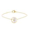 Cartier Amulette bracelet in yellow gold,  mother of pearl and diamond - 00pp thumbnail