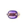 Pomellato Pin Up ring in pink gold,  amethyst and sapphires - 00pp thumbnail