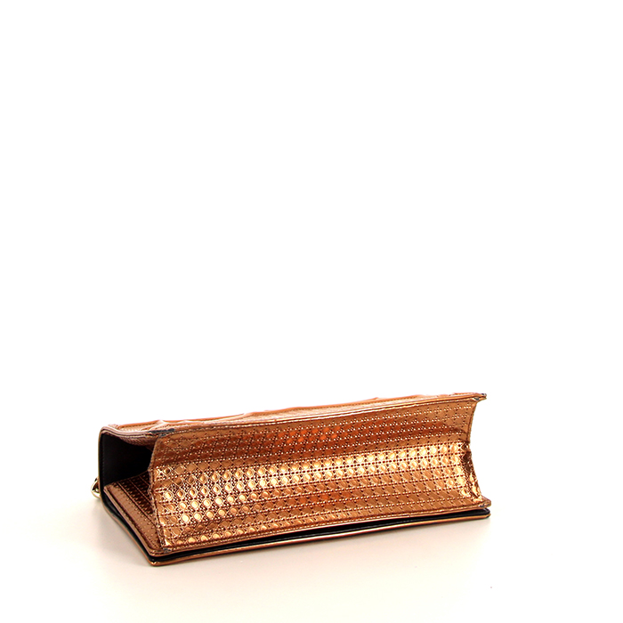 Dior Diorama shoulder bag in bronze leather - Detail D5