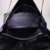 Hermes Monaco handbag in black box leather - Detail D3 thumbnail