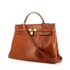 Hermes Kelly 35 cm handbag in brown box leather - 00pp thumbnail