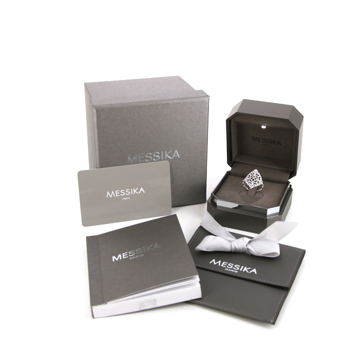 Messika Eden ring in white gold and diamonds - Detail D2