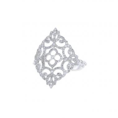 Sortija Messika Eden en oro blanco y diamantes