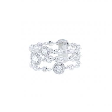 Sortija Messika Joy en oro blanco y diamantes