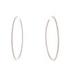 Messika Gatsby size XL hoop earrings in pink gold and diamonds - 00pp thumbnail