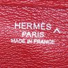 Bolso de mano Hermes Plume en cocodrilo porosus rojo H - Detail D3 thumbnail
