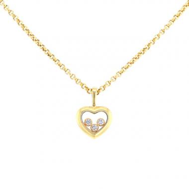 Collier Chopard Happy Diamonds Icon en or jaune et diamants