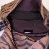 Fendi Mamma Baguette handbag in canvas and brown leather - Detail D2 thumbnail