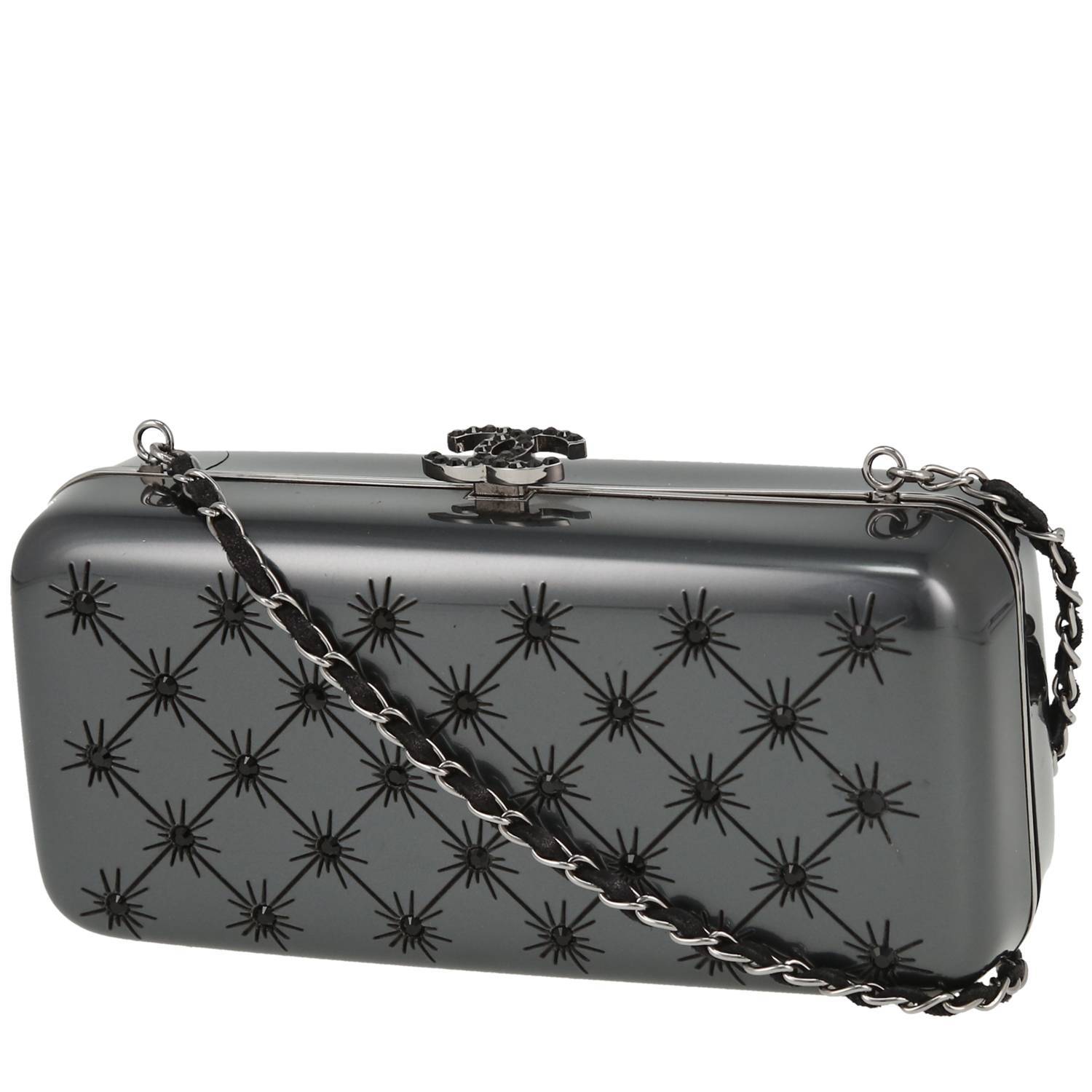 Chanel Editions Limitées shoulder bag in grey resin