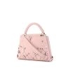 Louis Vuitton Capucines shoulder bag in powder pink grained leather - 00pp thumbnail