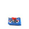 Fendi Nano Baguette handbag in blue leather - 00pp thumbnail