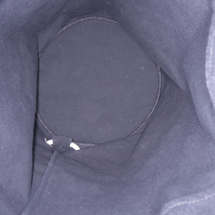 Bolso de fin de semana Hermès Matelot en lona azul - Detail D2