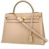 Hermès  Kelly 32 cm handbag  in beige box leather - 00pp thumbnail
