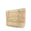 Chanel Grand Shopping shopping bag in beige leather and beige raphia - 00pp thumbnail