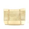 Chanel Grand Shopping shopping bag in beige leather and beige raphia - 360 thumbnail