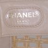 Shopping bag Chanel Grand Shopping in pelle beige e rafia beige - Detail D3 thumbnail