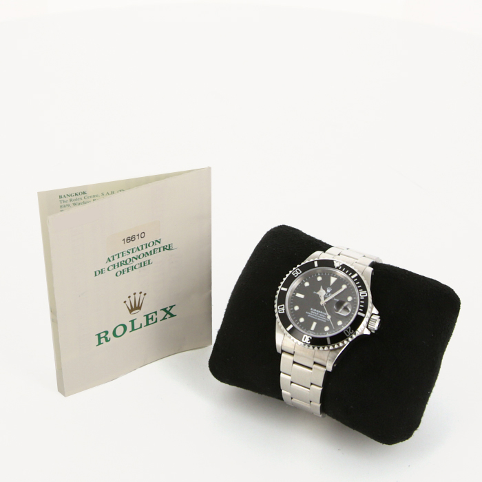 Reloj Rolex Submariner Date de acero Ref :  16610 Circa  1998 - Detail D2