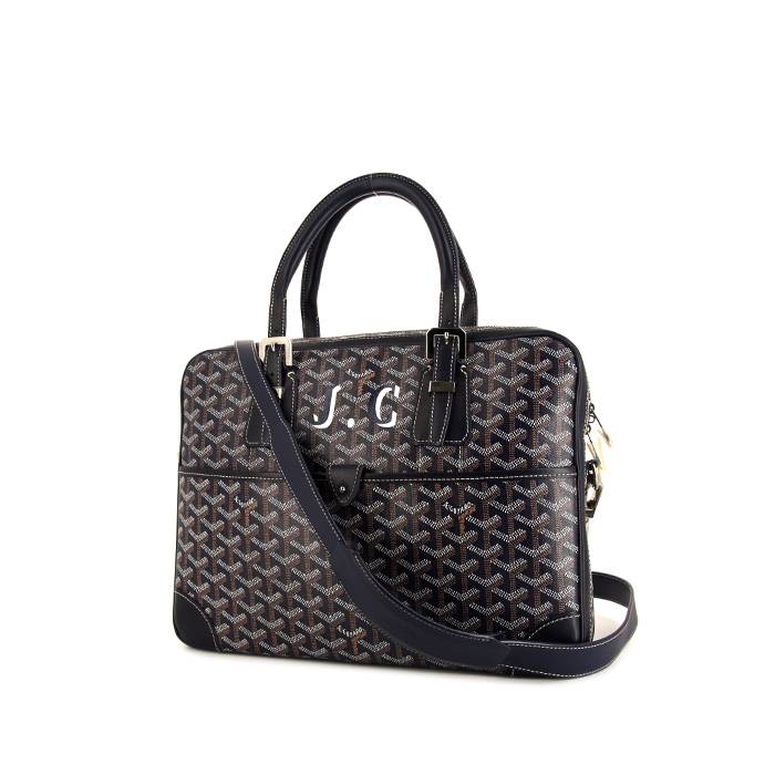Goyard Ambassade Blue in Leather with Silver-tone - US
