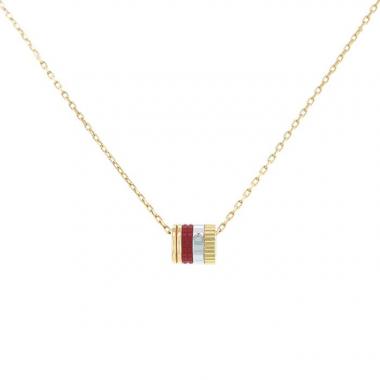 Collar Boucheron Quatre Red Edition mini en 3 oros,  diamante y cerámica roja