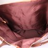 Handbag in brown and orange silk and Barenia leather - Detail D3 thumbnail