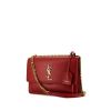 Saint Laurent Sunset shoulder bag in red leather - 00pp thumbnail