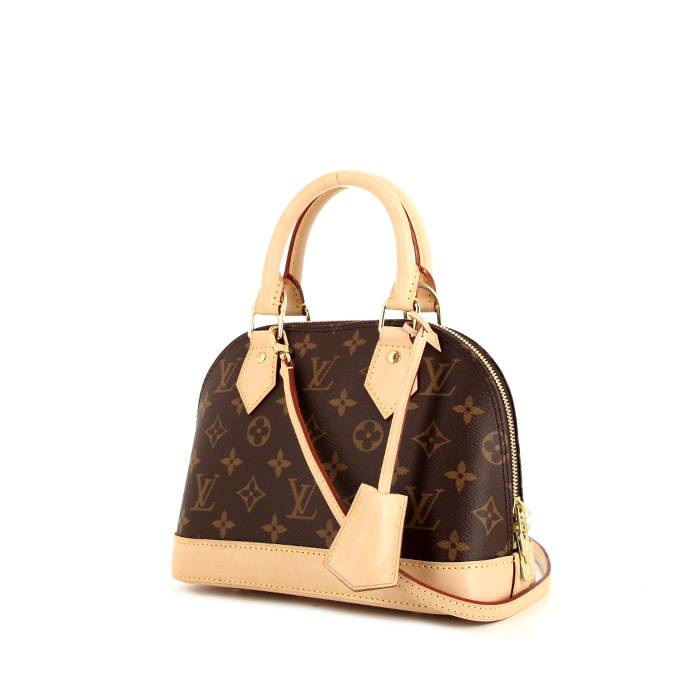 Alma bb leather handbag Louis Vuitton Brown in Leather - 32294794
