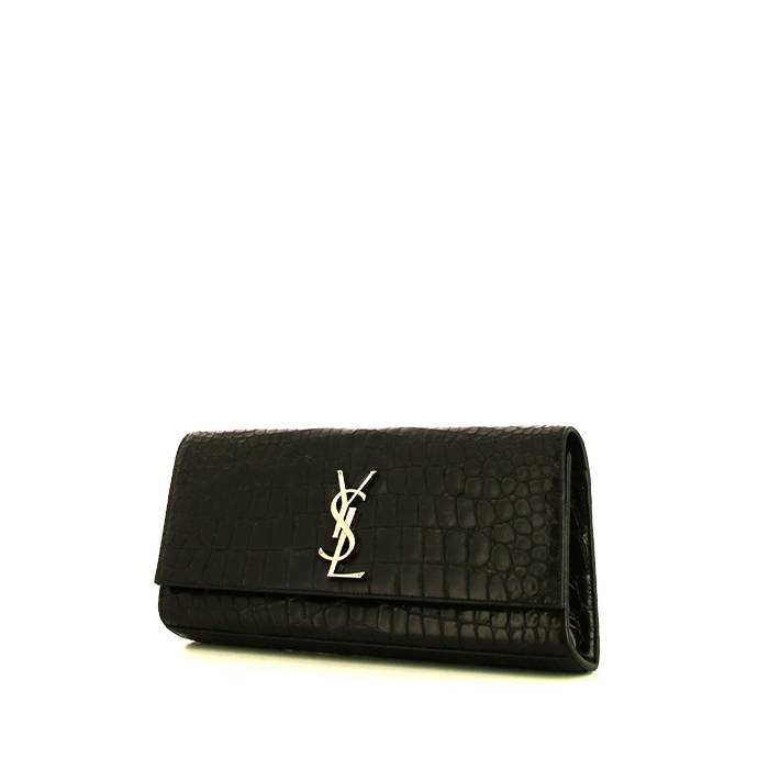 Saint Laurent Kate Pouch in Black Leather