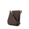 Bolso bandolera Louis Vuitton Musette en lona a cuadros ébano y cuero marrón - 00pp thumbnail