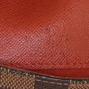 Sac bandoulière Louis Vuitton Musette en toile damier ébène et cuir marron - Detail D3 thumbnail