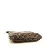 Louis Vuitton Musette shoulder bag in ebene damier canvas and brown leather - Detail D4 thumbnail
