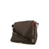 Louis Vuitton Bastille shoulder bag in ebene damier canvas and brown leather - 00pp thumbnail