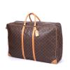 Borsa weekend Louis Vuitton Porte-habits in tela monogram marrone e pelle naturale - 00pp thumbnail