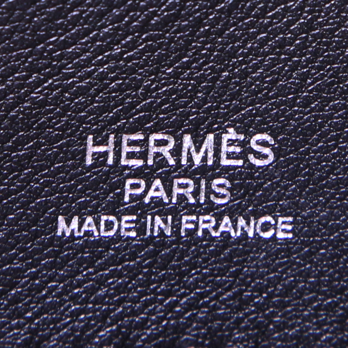 Pochette Hermès Kelly Cut in pelle Swift nera - Detail D3