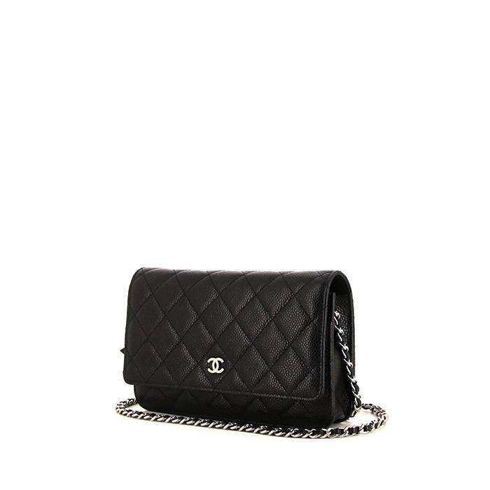 Chanel - Authenticated Chain It Handbag - Leather Black Plain for Women, Good Condition
