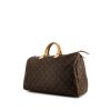 Bolso de mano Louis Vuitton Speedy 40 cm en lona Monogram marrón y cuero natural - 00pp thumbnail