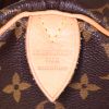Bolso de mano Louis Vuitton Speedy 40 cm en lona Monogram marrón y cuero natural - Detail D3 thumbnail