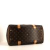 Borsa weekend Louis Vuitton Carryall in tela monogram cerata marrone e pelle naturale - Detail D4 thumbnail