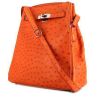 Hermès Kelly Sport handbag in orange ostrich leather - 00pp thumbnail