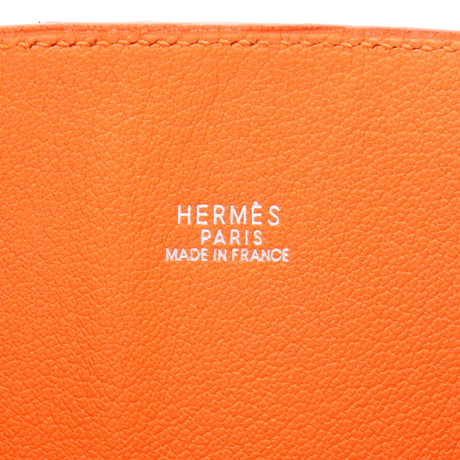 Hermès Kelly Sport handbag in orange ostrich leather - Detail D2