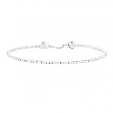 Bracciale Messika Skinny in oro bianco e diamanti