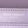 Sac bandoulière Saint Laurent Sunset en cuir grainé gris - Detail D4 thumbnail